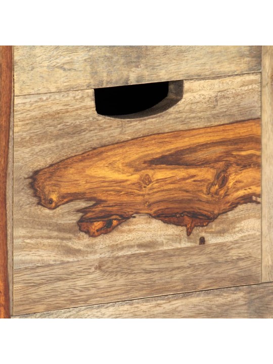 Kumode, pelēka, 100x30x50 cm, masīvs rožkoks