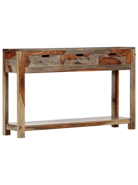 Konsoles galdiņš ar 3 atvilktnēm, 120x30x75 cm, masīvs rožkoks