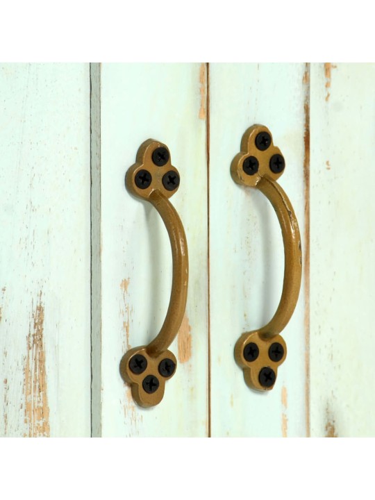 Kumode, 110x35x70 cm, mango masīvkoks, gaiši zila