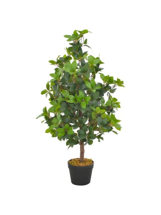 Mākslīgais augs, lauru koks ar podiņu, zaļš, 90 cm