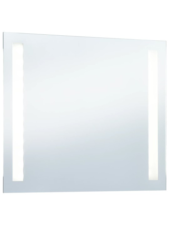 Vannasistabas sienas spogulis ar led apgaismojumu, 80x60 cm