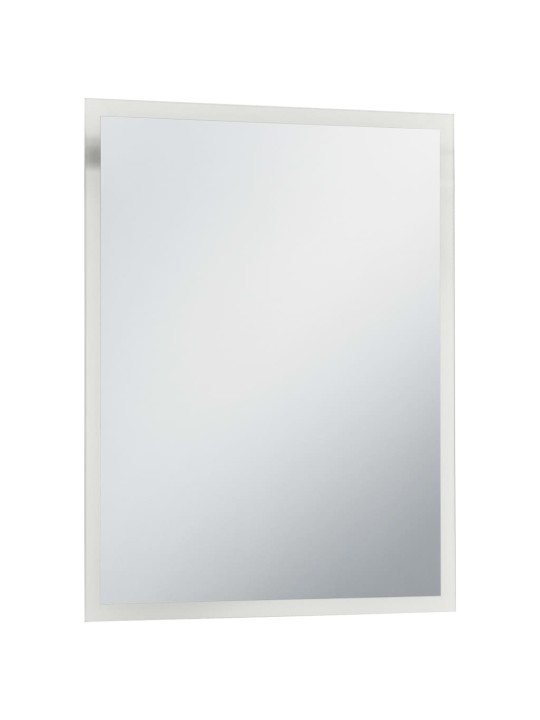 Vannasistabas sienas spogulis ar LED apgaismojumu, 50x60 cm