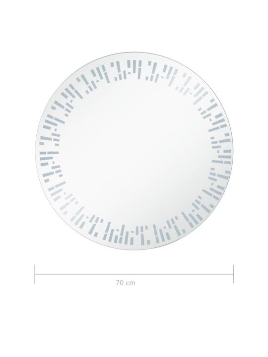 Vannasistabas spogulis ar led apgaismojumu, 70 cm