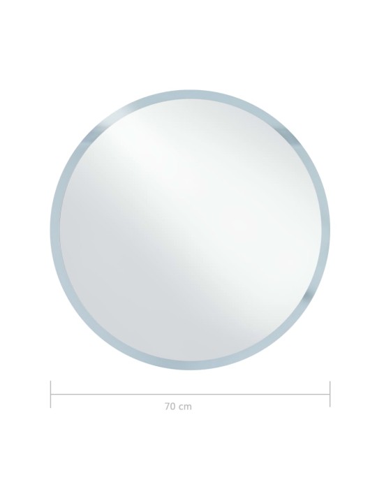Vannasistabas spogulis ar led apgaismojumu, 70 cm