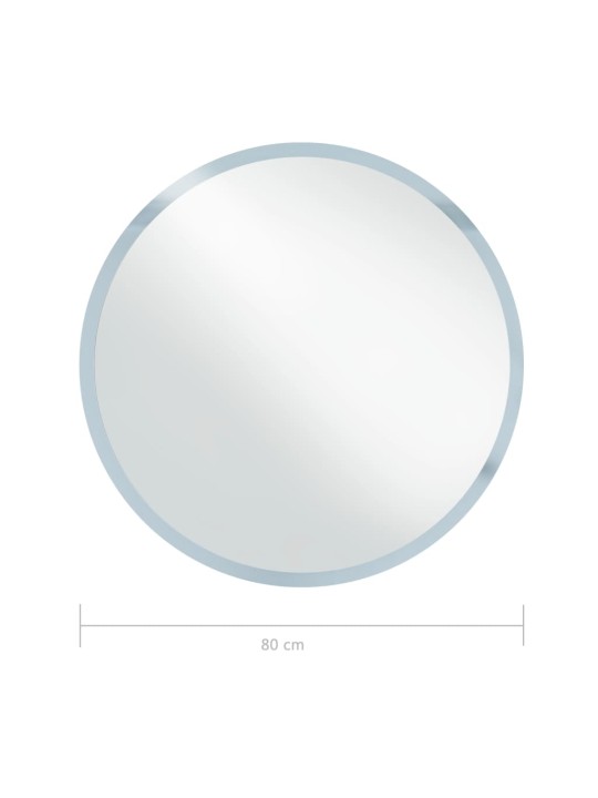 Vannasistabas spogulis ar led apgaismojumu, 80 cm