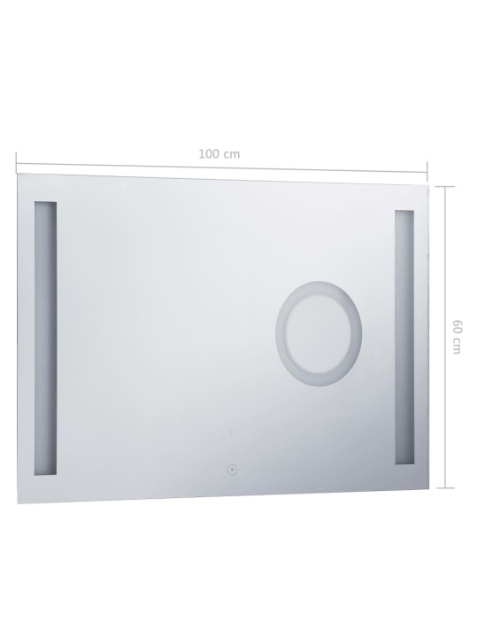 Vannasistabas spogulis ar led un skārienu sensoru, 100x60 cm