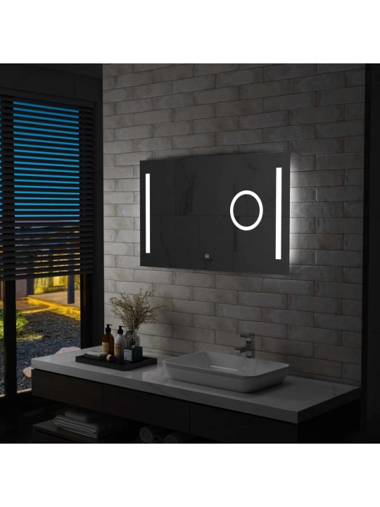 Vannasistabas spogulis ar led un skārienu sensoru, 100x60 cm