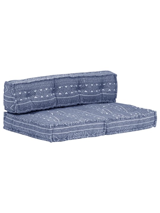 Pufs, indigo krāsas audums