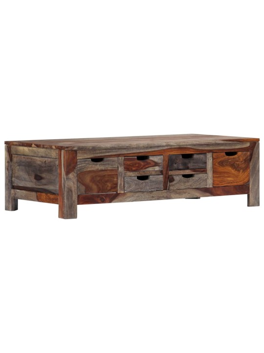 Kafijas galdiņš, 100x50x30 cm, masīvs rožkoks, pelēks