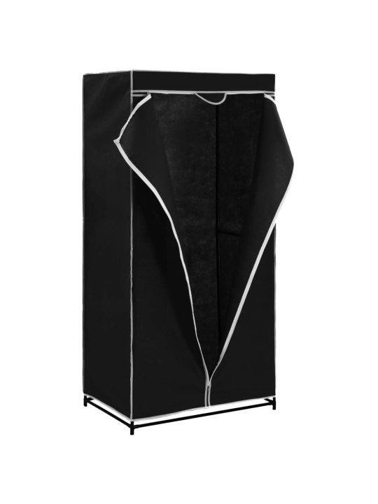 Skapis, 75x50x160 cm, melns