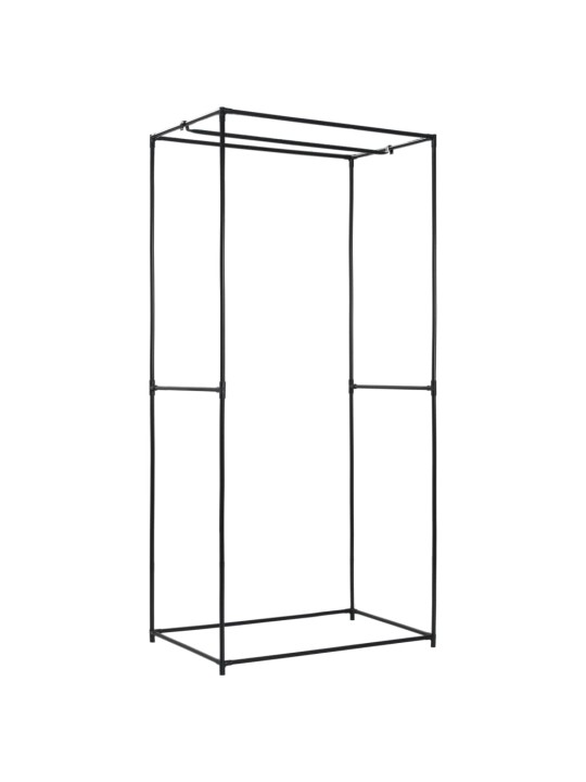 Skapis, 75x50x160 cm, melns