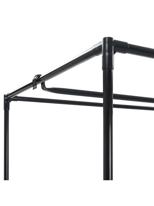 Skapis, 75x50x160 cm, melns