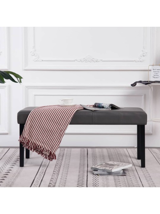 Sols, 106 cm, pelēka mākslīgā āda