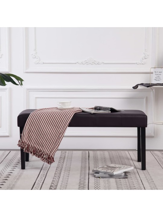 Sols, 106 cm, brūna mākslīgā āda