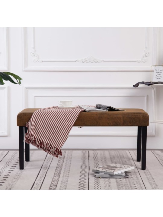 Sols, 106 cm, brūna mākslīgā zamšāda