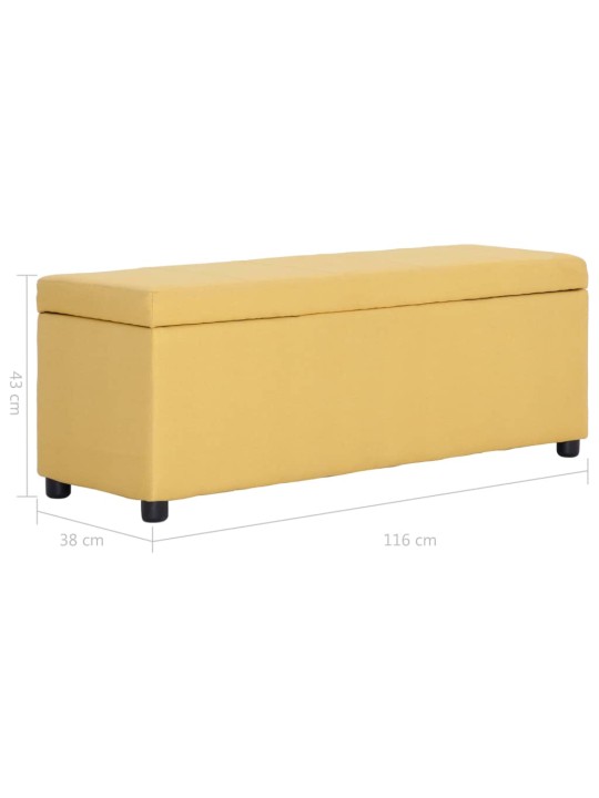 Sols ar kasti, 116 cm, dzeltens poliesters