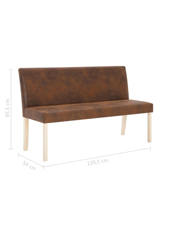 Sols, 139,5 cm, brūna mākslīgā zamšāda