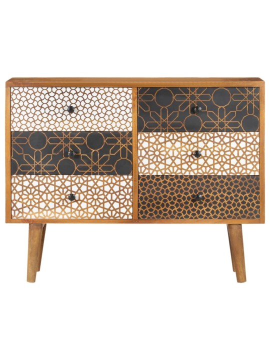 Kumode ar rakstiem, 90x30x70 cm, mango masīvkoks