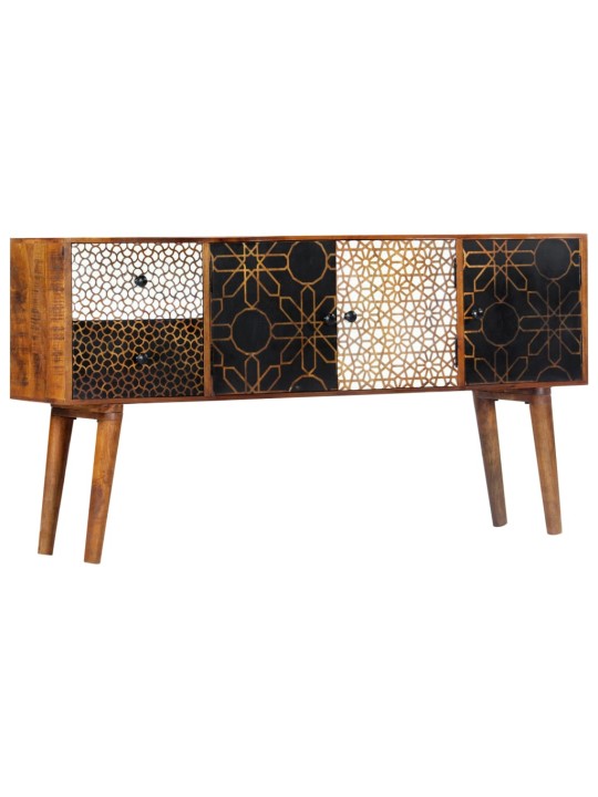 Kumode ar rakstiem, 130x30x70 cm, mango masīvkoks