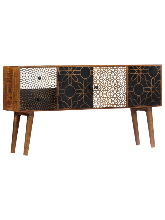 Kumode ar rakstiem, 130x30x70 cm, mango masīvkoks