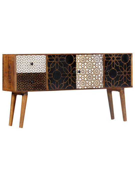 Kumode ar rakstiem, 130x30x70 cm, mango masīvkoks