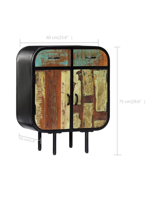 Kumode, 60x30x75 cm, pārstrādāts masīvkoks