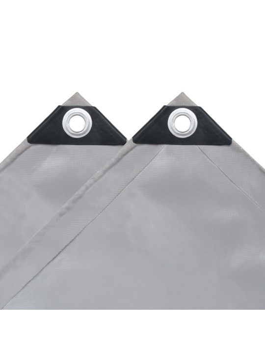 Brezenta pārklājs, 650 g/m², 1,5x6 m, pelēks