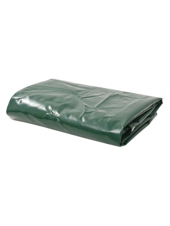 Brezenta pārklājs, 650 g/m², 5x6 m, zaļš