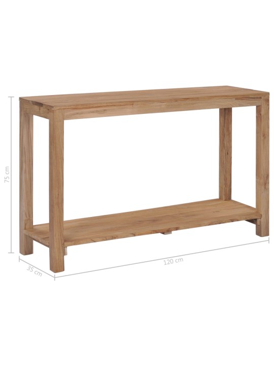 Konsoles galdiņš, 120x35x75 cm, masīvs tīkkoks