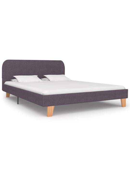 Gultas rāmis bez matrača taupe audums 135x190 cm