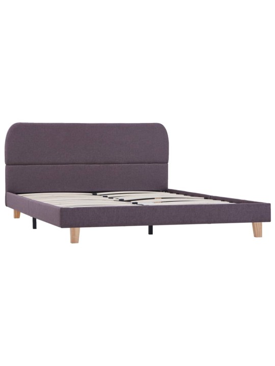 Gultas rāmis bez matrača taupe audums 135x190 cm
