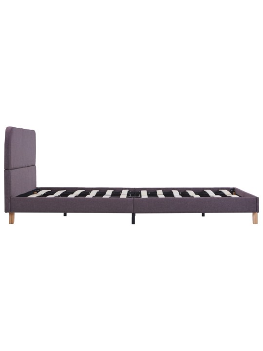 Gultas rāmis bez matrača taupe audums 135x190 cm
