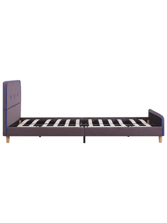 Gultas rāmis bez matrača taupe audums 135x190 cm