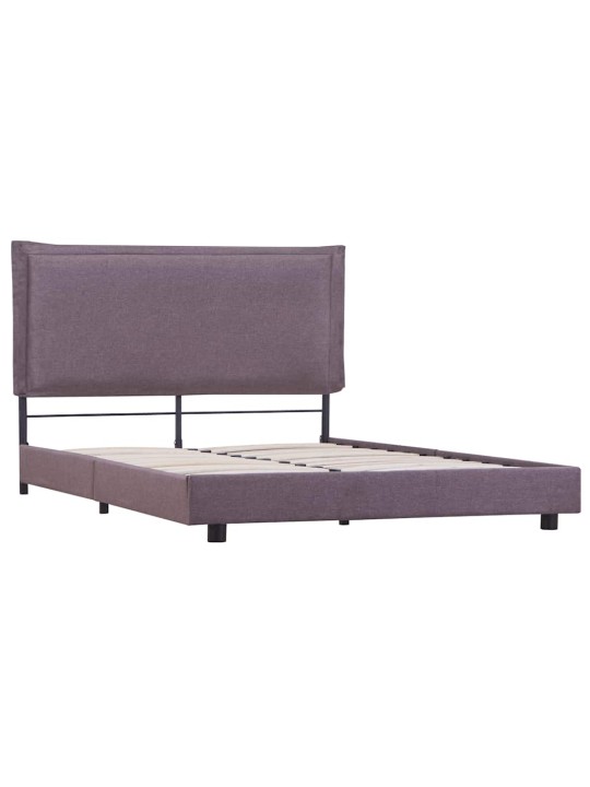 Gultas rāmis bez matrača taupe audums 135x190 cm