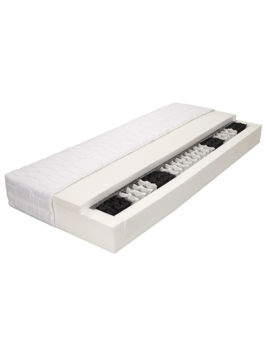 Matracis ar 7 zonām, 80x200 cm, atsperu spoles, 20 cm, h2