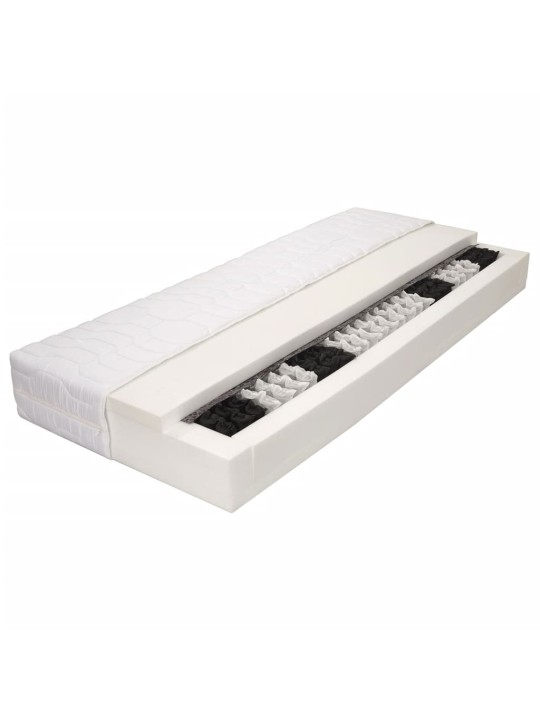Matracis ar 7 zonām, 120x200 cm, atsperu spoles, 20 cm, h3