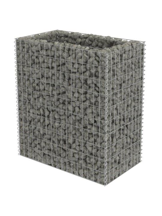 Gabions, augstā puķu kaste, cinkots tērauds, 90x50x100 cm