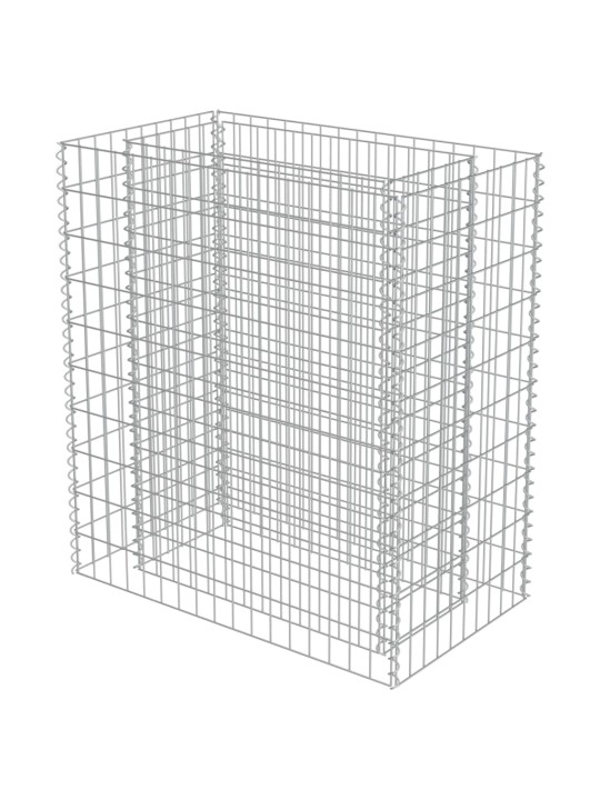 Gabions, augstā puķu kaste, cinkots tērauds, 90x50x100 cm