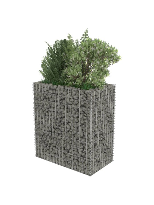 Gabions, augstā puķu kaste, cinkots tērauds, 90x50x100 cm