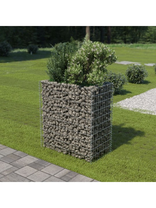 Gabions, augstā puķu kaste, cinkots tērauds, 90x50x100 cm