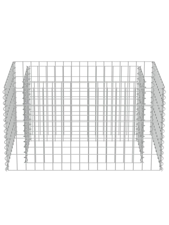 Gabions, augstā puķu kaste, cinkots tērauds, 90x50x50 cm