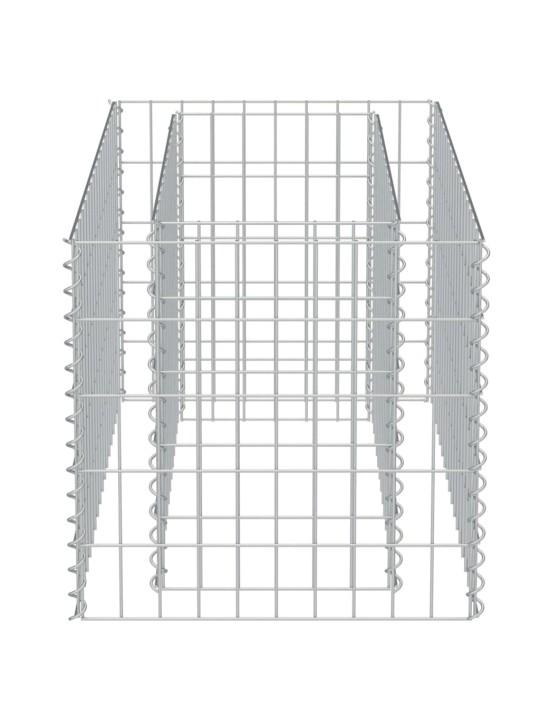 Gabions, augstā puķu kaste, cinkots tērauds, 90x50x50 cm