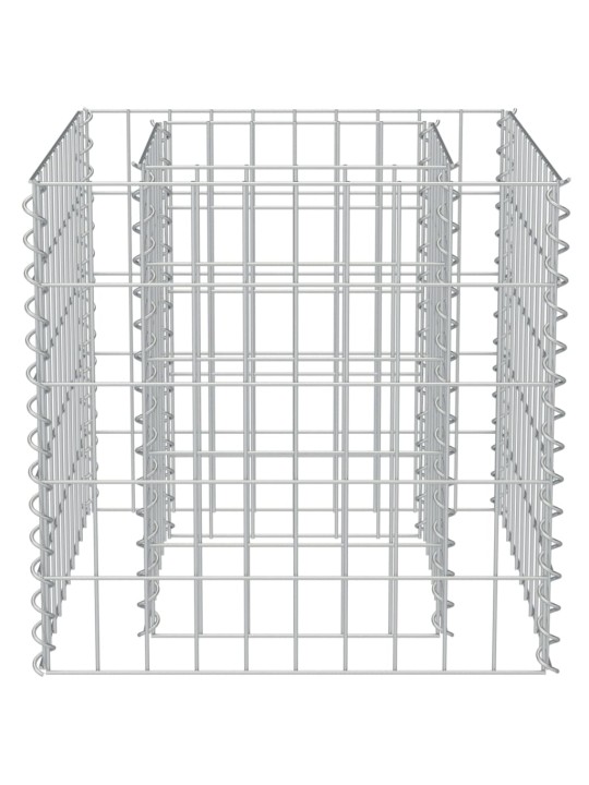 Gabions, augstā puķu kaste, cinkots tērauds, 50x50x50 cm