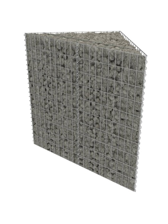 Gabions, augstā puķu kaste, cinkots tērauds, 75x75x50 cm