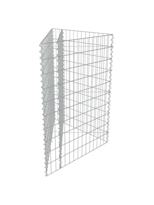 Gabions, augstā puķu kaste, cinkots tērauds, 75x75x50 cm