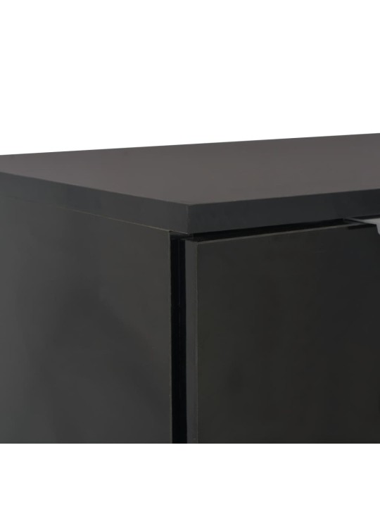 Kumode, 71x35x80 cm, spīdīgi melna, skaidu plāksne