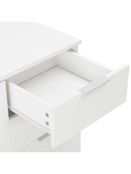 Kumode, 107x35x80,5 cm, spīdīgi balta
