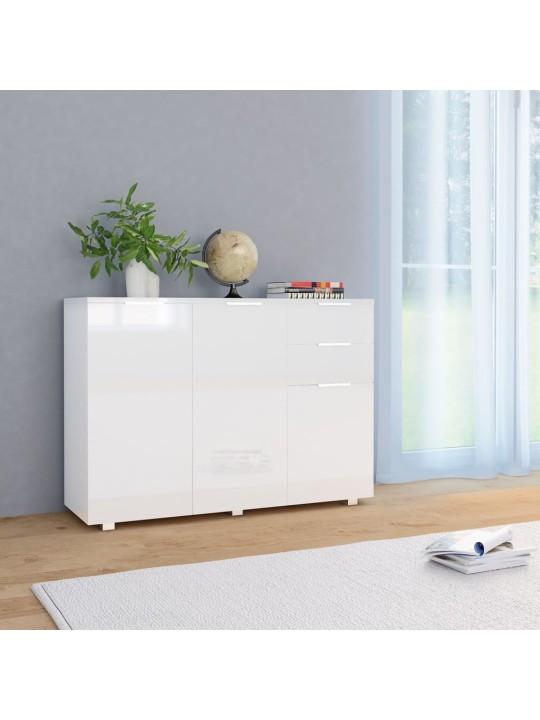 Kumode, 107x35x80,5 cm, spīdīgi balta