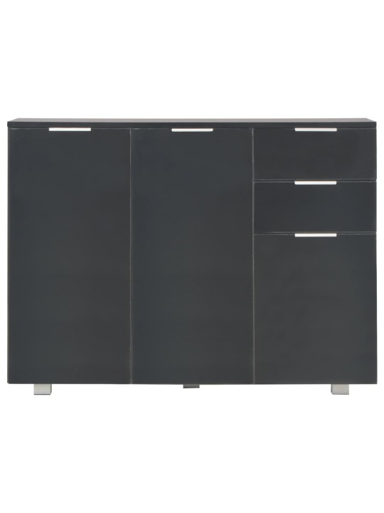 Kumode, 107x35x80,5 cm, spīdīgi melna