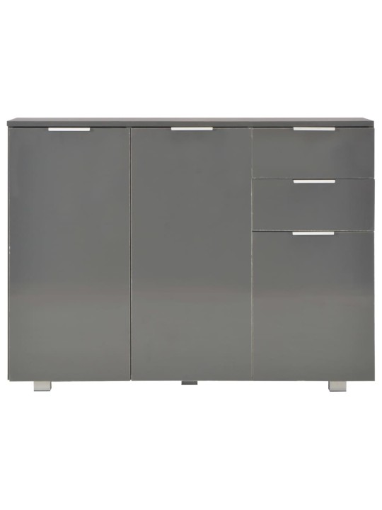Kumode, 107x35x80,5 cm, spīdīgi pelēka
